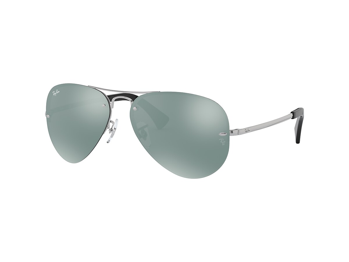 Ray-Ban RB3449 59 Silver Mirror & Silver Sunglasses | Sunglass