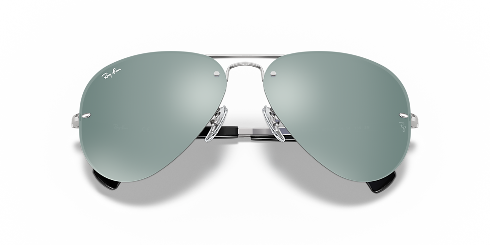 Ray Ban Rb3025 Aviator Mirror 58 Dark Grey Silver Polarized Sunglasses Sunglass Hut Usa
