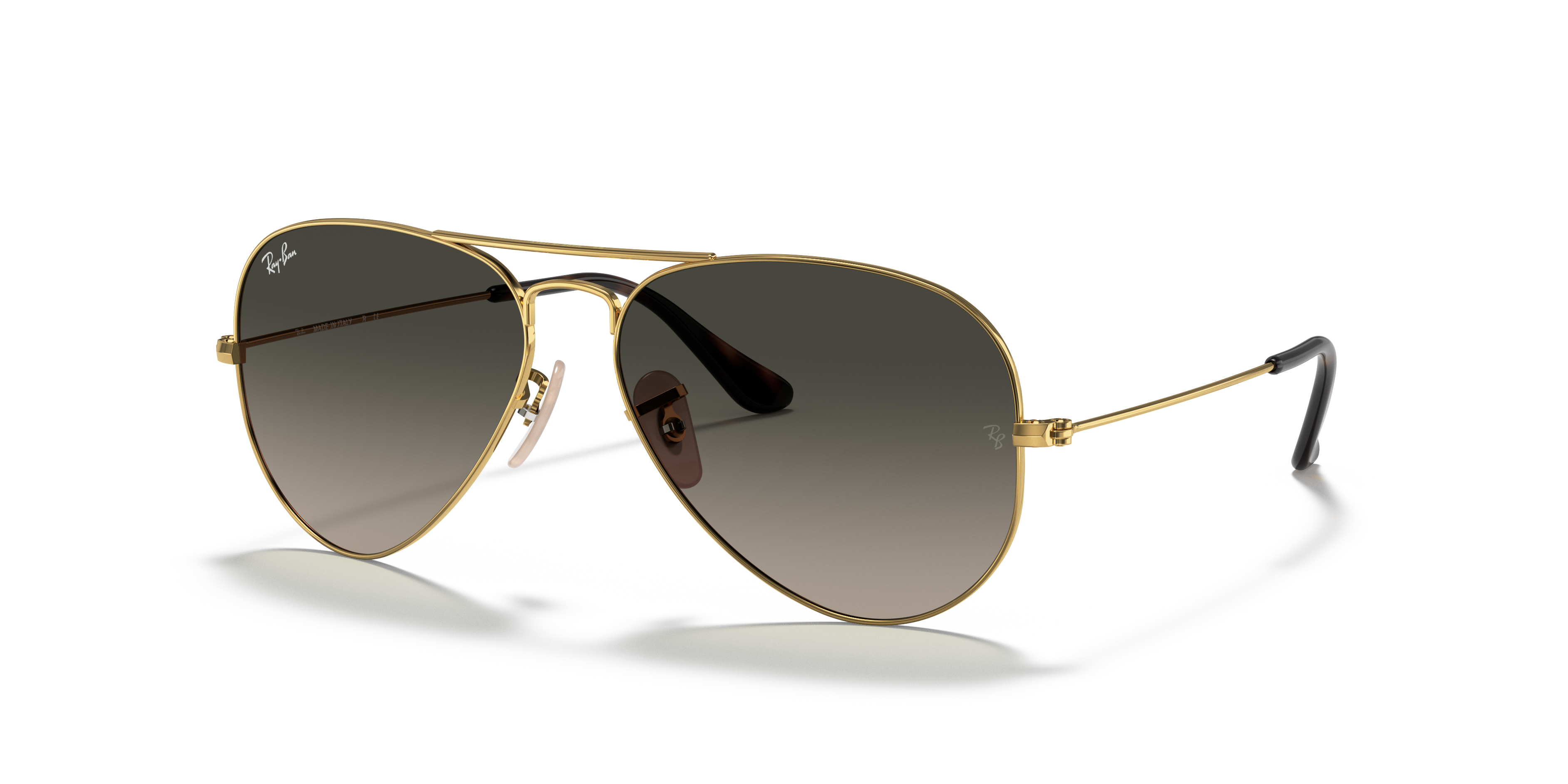 ray ban gold rim aviators