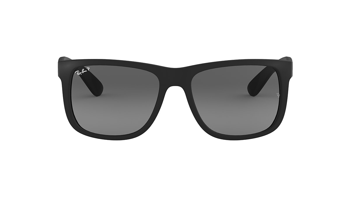 politi byrde Laboratorium Ray-Ban RB4165 Justin Classic 54 Light Grey & Black Polarized Sunglasses |  Sunglass Hut USA