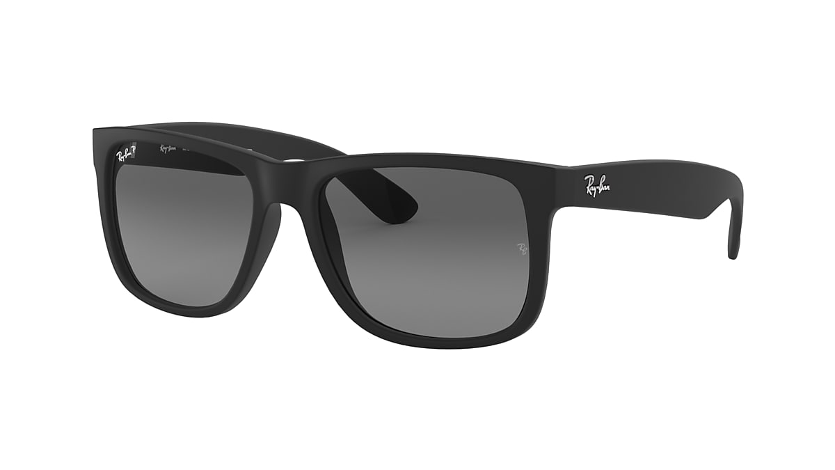 hebben Verdorie hangen Ray-Ban RB4165 Justin Classic 54 Grey & Black Polarized Sunglasses |  Sunglass Hut USA
