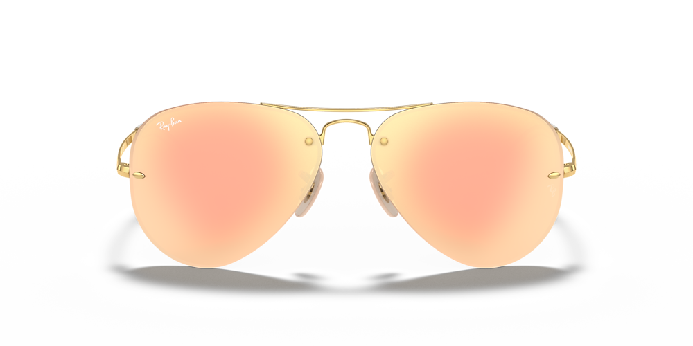 Ray-Ban RB3449 59 Copper Mirror & Gold Sunglasses | Sunglass