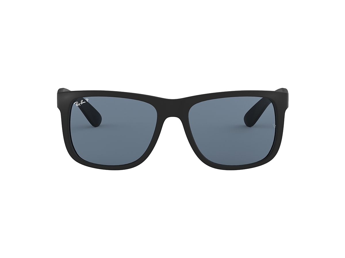 Asimilación Dibujar Regenerador Ray-Ban RB4165 Justin Classic 54 Dark Blue & Black Polarized Sunglasses |  Sunglass Hut USA