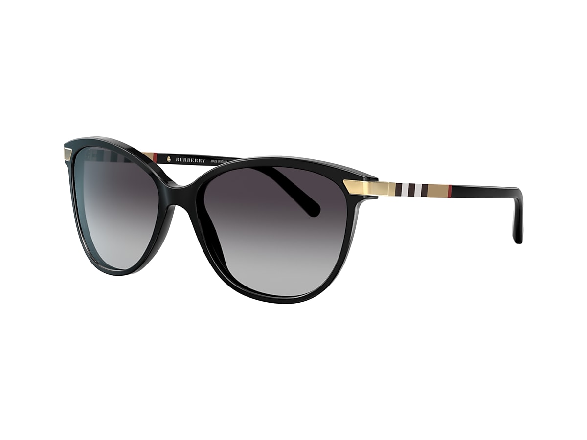 Burberry BE4216 57 Grey Gradient & Black Sunglasses | Sunglass Hut USA
