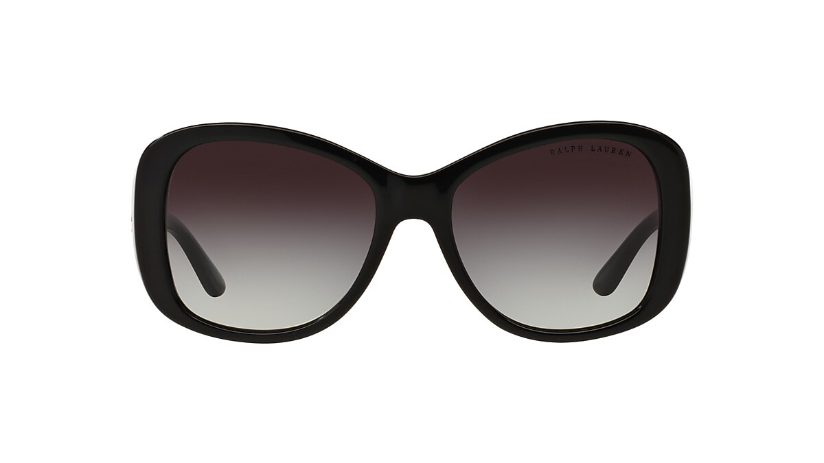 Ralph Lauren RL8144 56 Gradient Grey & Shiny Black Sunglasses 