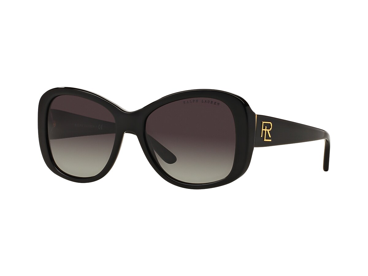 Ralph Lauren RL8144 56 Gradient Grey & Shiny Black Sunglasses 