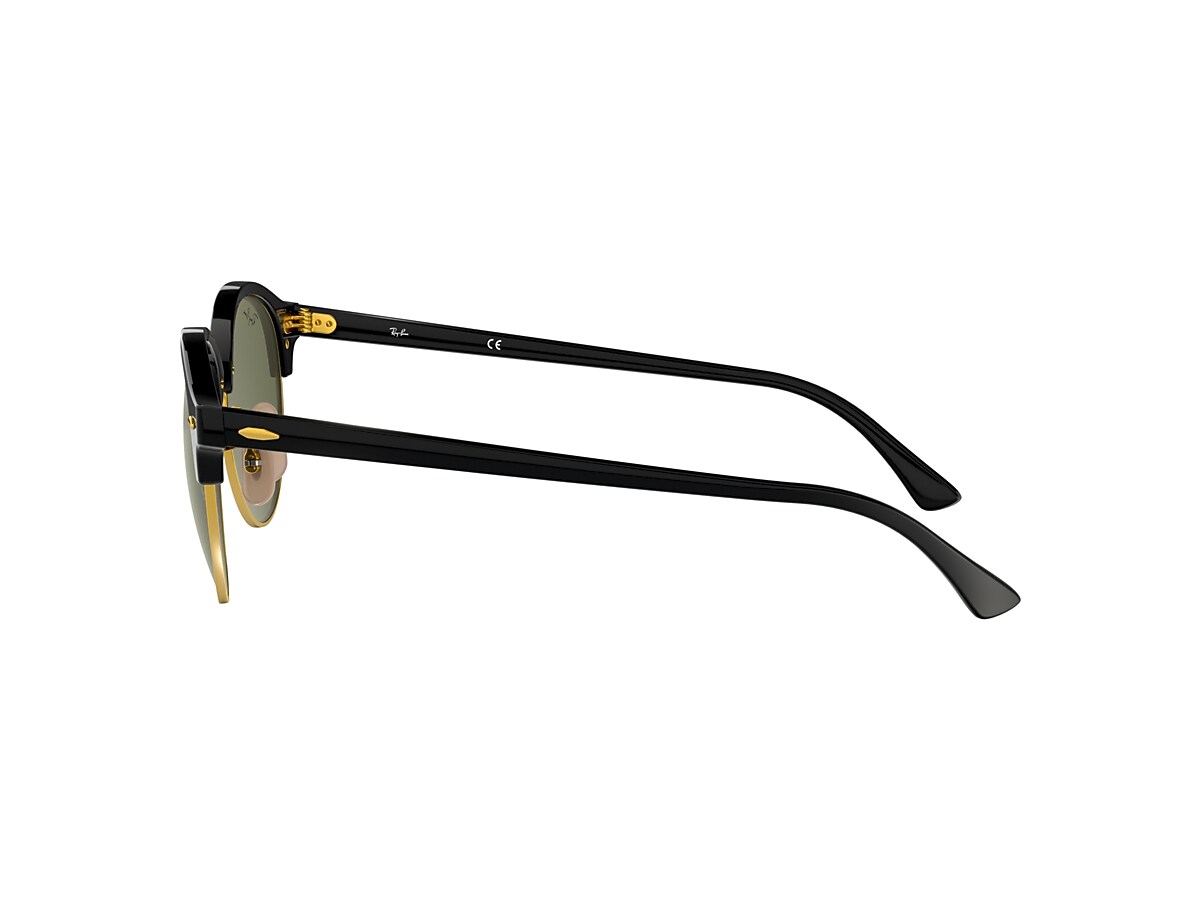 NWT Ray-Ban Clubround RB4246 Black Gold  Green Lens 49mm Unisex Sunglasses Italy Amazon.com: Ray-Ban RB4246 901 51MM Clubround Sunglasses for  main image 2