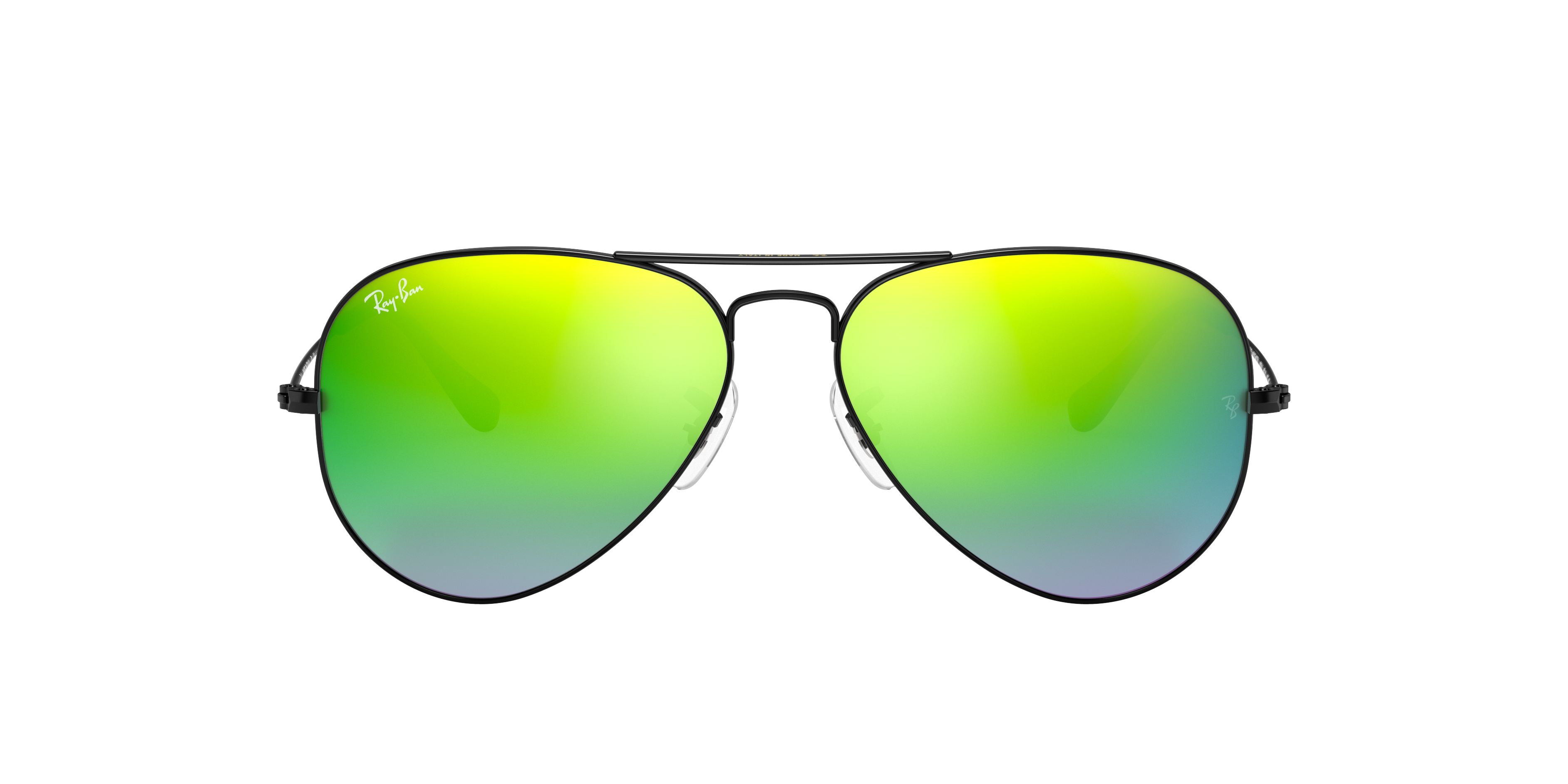 green gradient flash ray ban