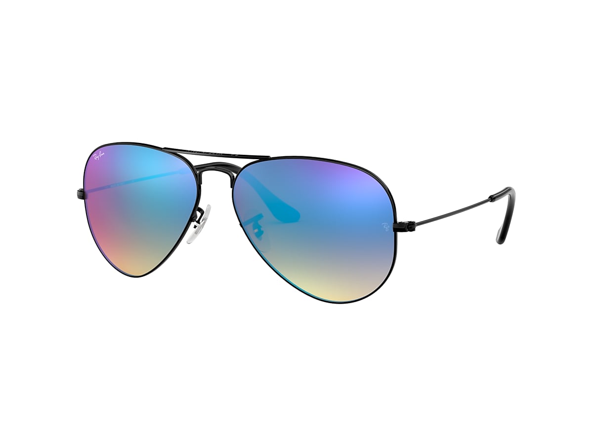 Thor Aviator Sunglasses  Silver & Grey Gradient Silver Flash