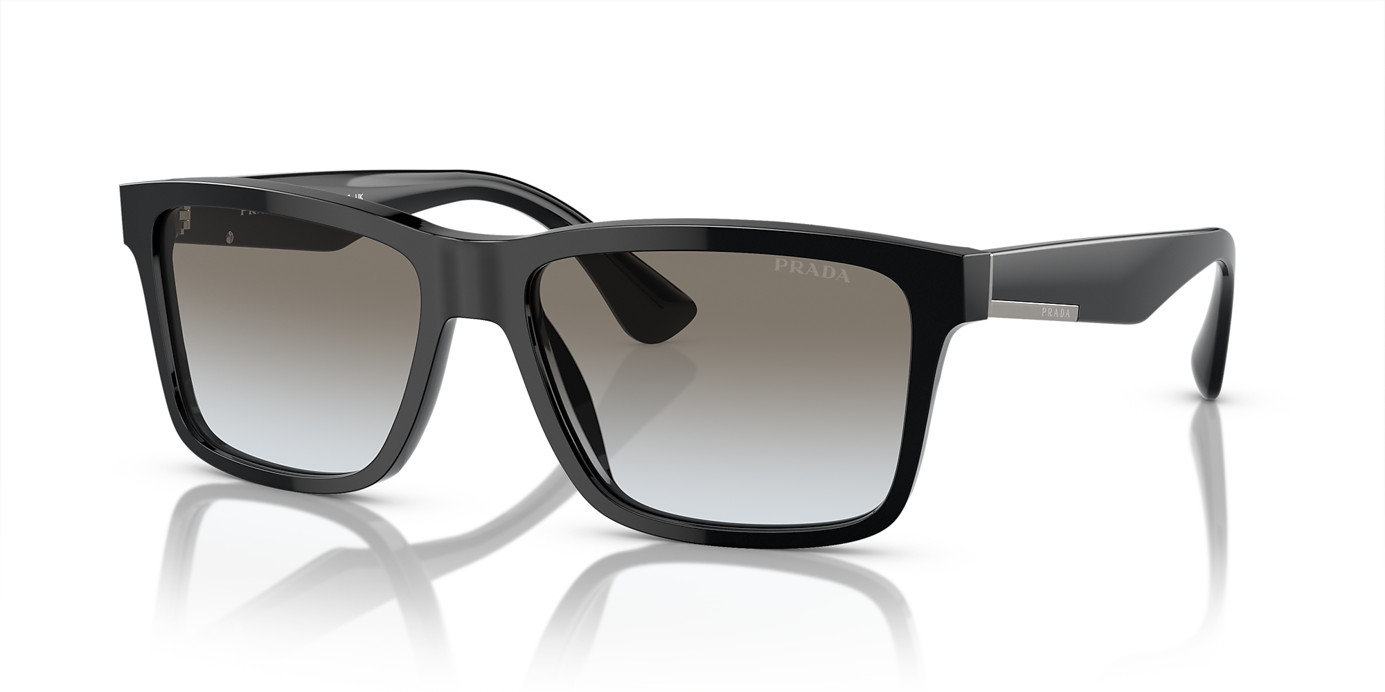 Prada PR 19SS CONCEPTUAL 59 Grey Gradient & Black Sunglasses | Sunglass ...
