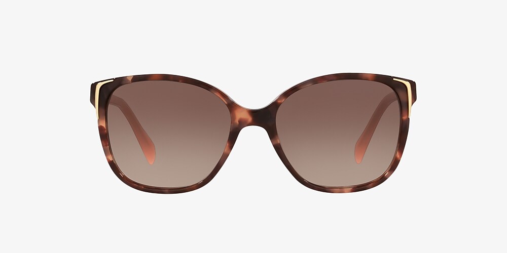 Prada PR 01OS Conceptual 55 Brown Gradient & Spotted Brown Pink Sunglasses  | Sunglass Hut United Kingdom