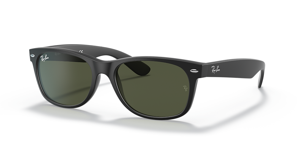 Ray-Ban RB2132F New Wayfarer Matte Green & Black Sunglasses | Sunglass Hut USA