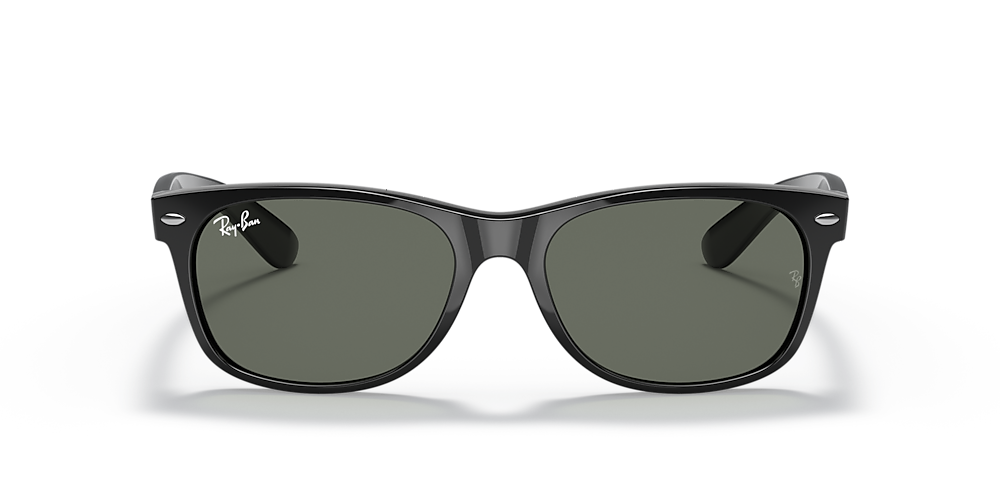 Ray-Ban RB2132F New Wayfarer Classic 58 Green & Black Sunglasses 