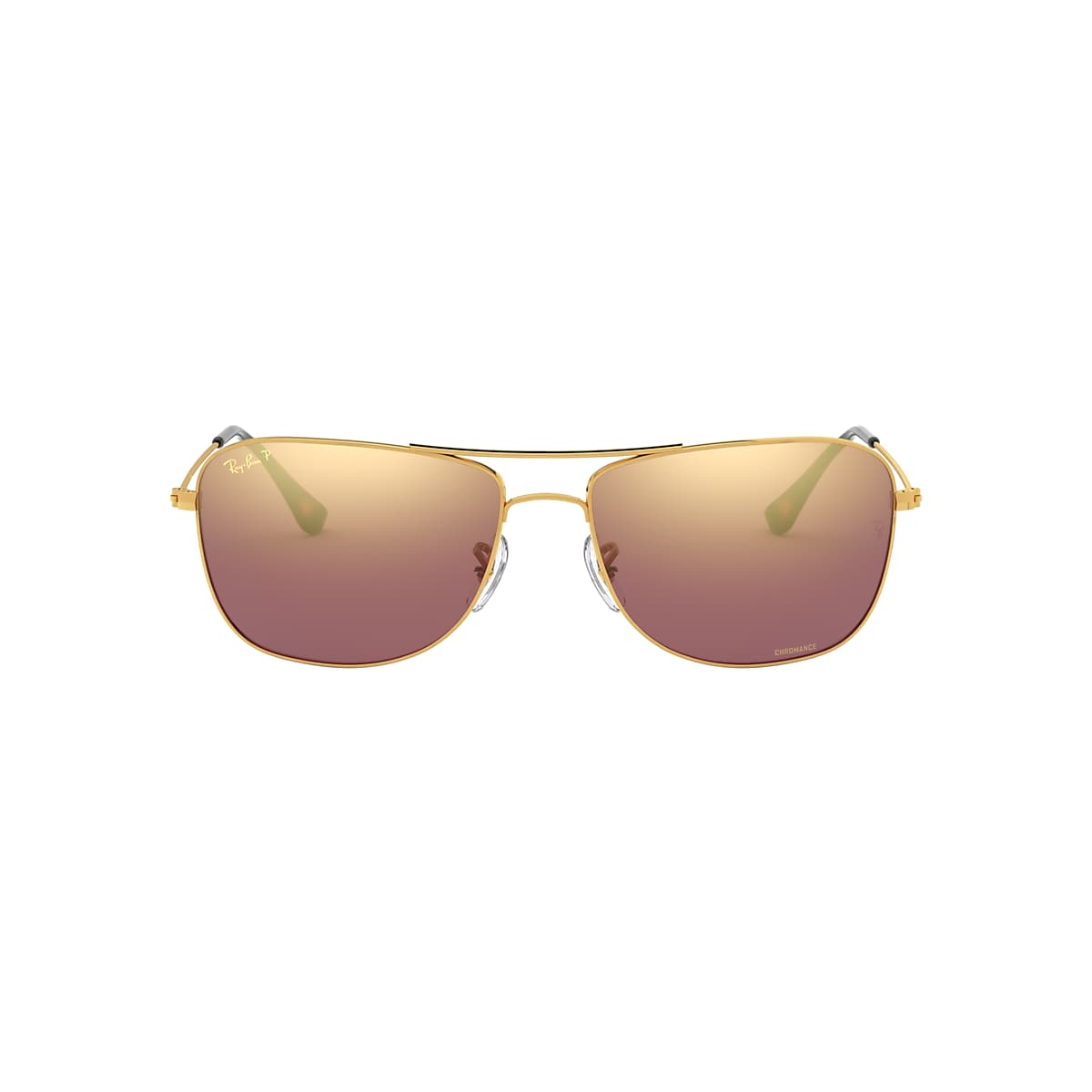 Ray-Ban RB3543 Chromance 59 Purple & Gold Polarized Sunglasses | Sunglass  Hut USA