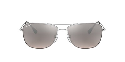 Ray-Ban RB3543 Chromance 59 Silver & Silver Polarized Sunglasses