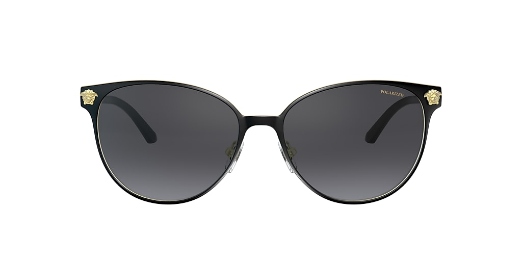 Versace VE2168 57 Grey-Black & Black Polarised Sunglasses | Sunglass ...