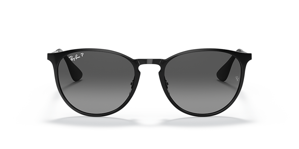 Ray-Ban RB3539 Erika Metal 54 Grey & Black Polarized Sunglasses 