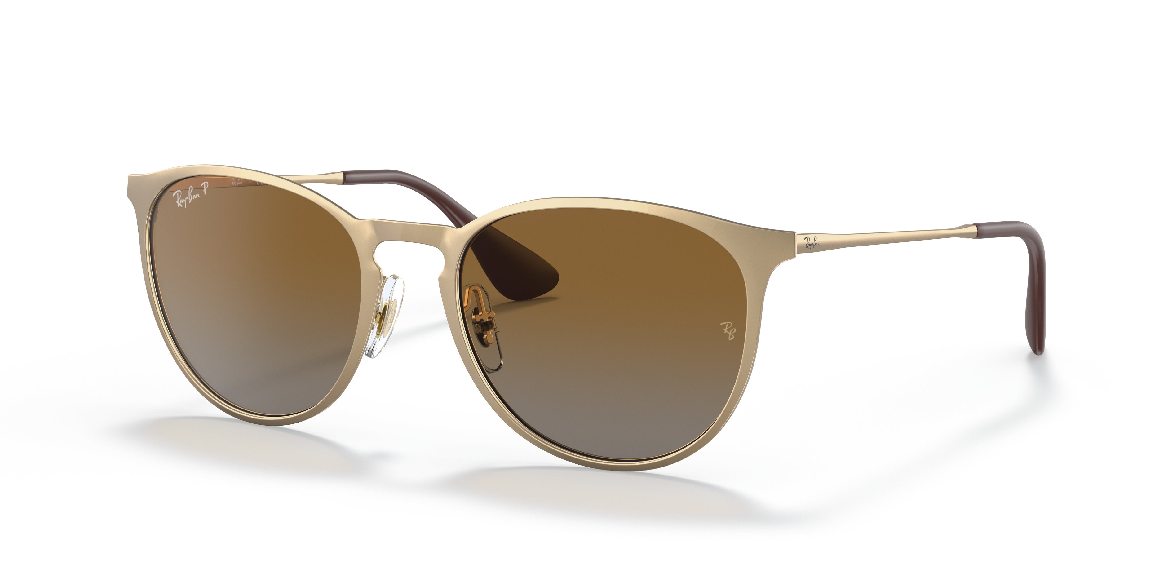 ray ban erika metal gold