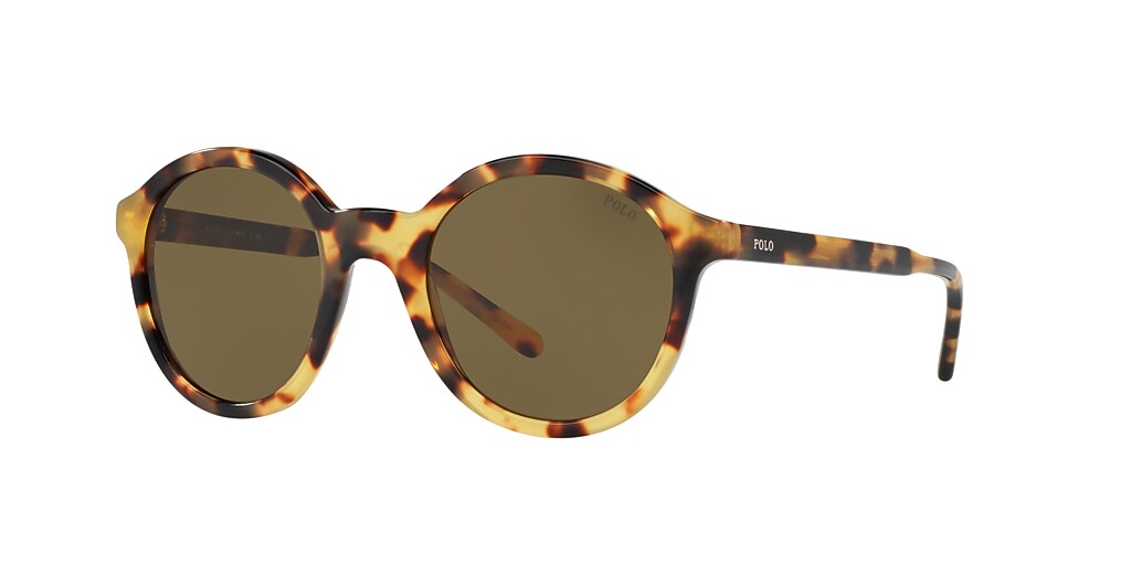 Polo Ralph Lauren PH4112 50 Olive & Shiny Spotty Havana Sunglasses ...