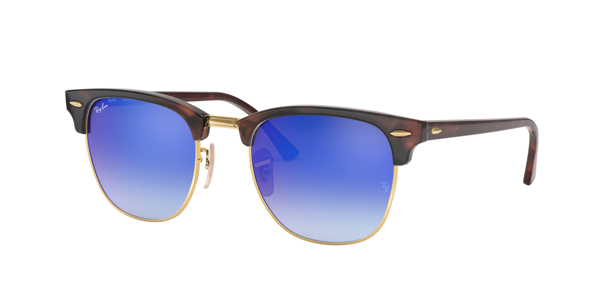 ray ban clubmaster tortoise blue