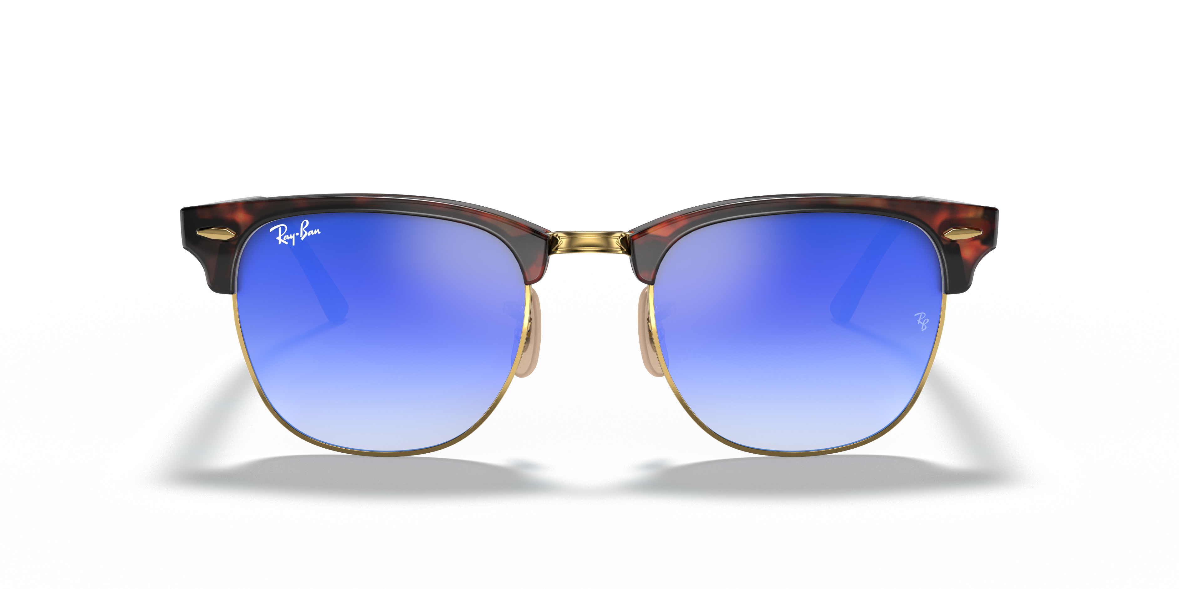 clubmaster blue lens