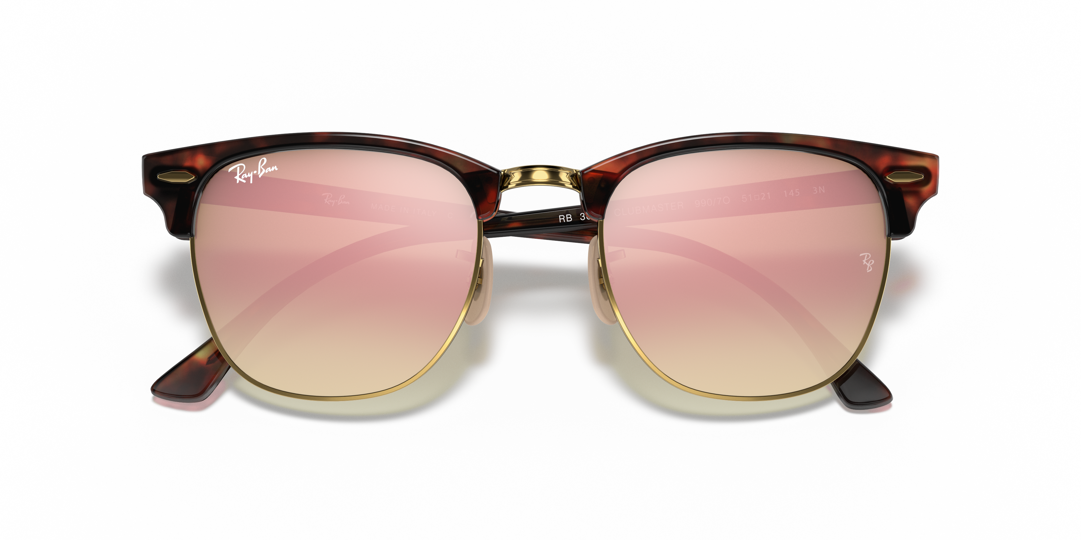 clubmaster flash lenses gradient