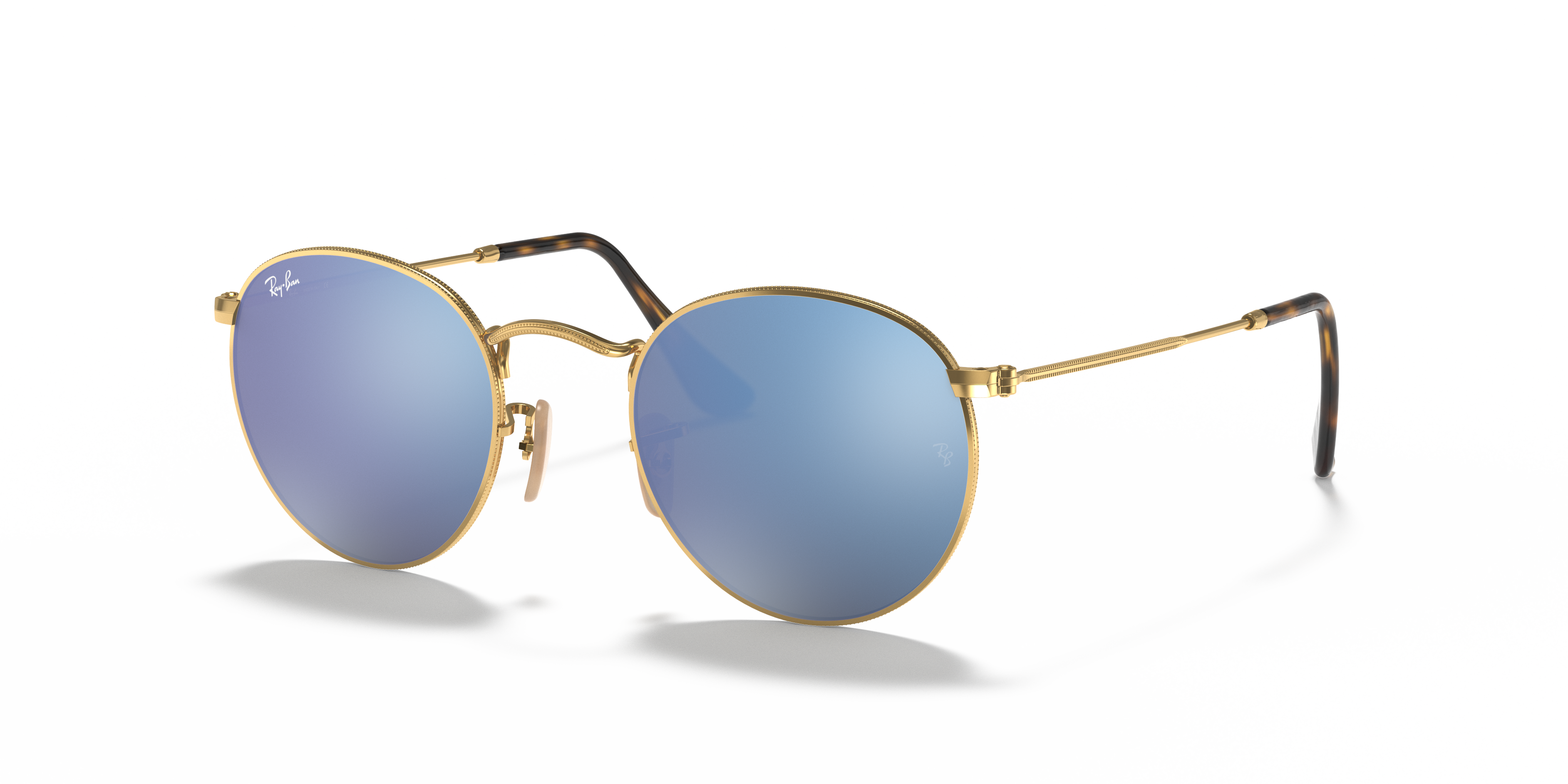 blue gradient mirror ray ban