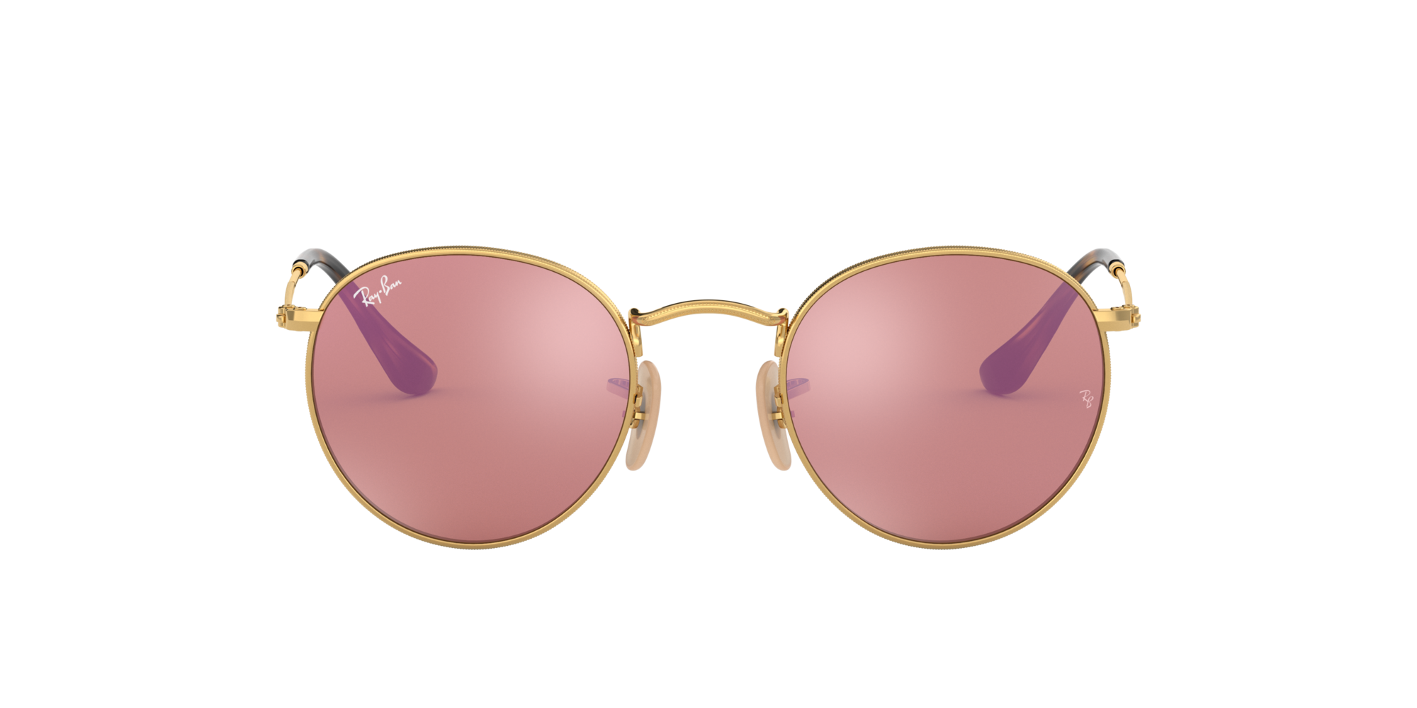 ray ban round flat sunglasses