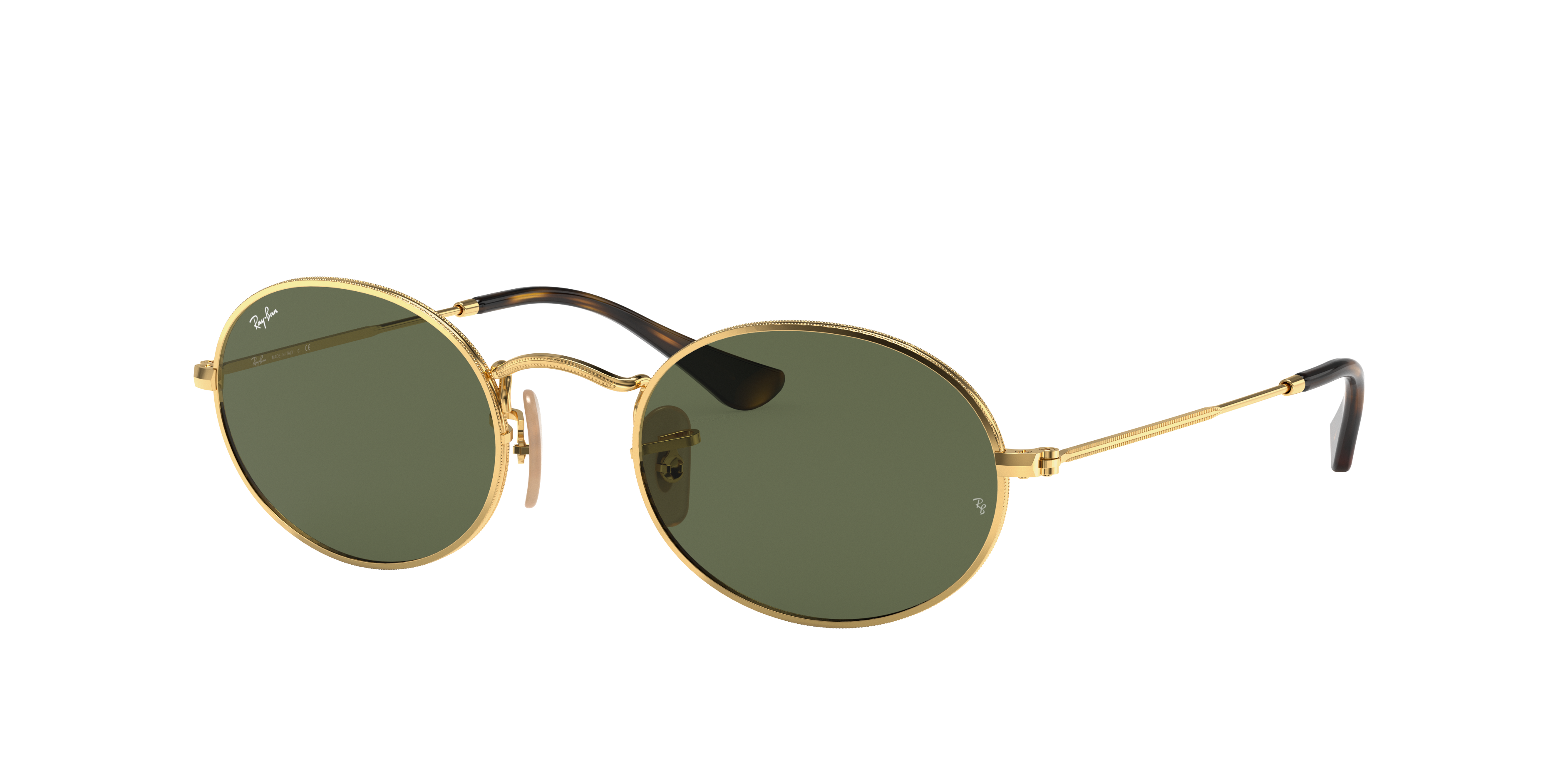 skille sig ud Bliver værre Halvkreds Ray-Ban RB3547N OVAL FLAT LENSES 51 Green Classic G-15 & Gold Sunglasses |  Sunglass Hut Australia