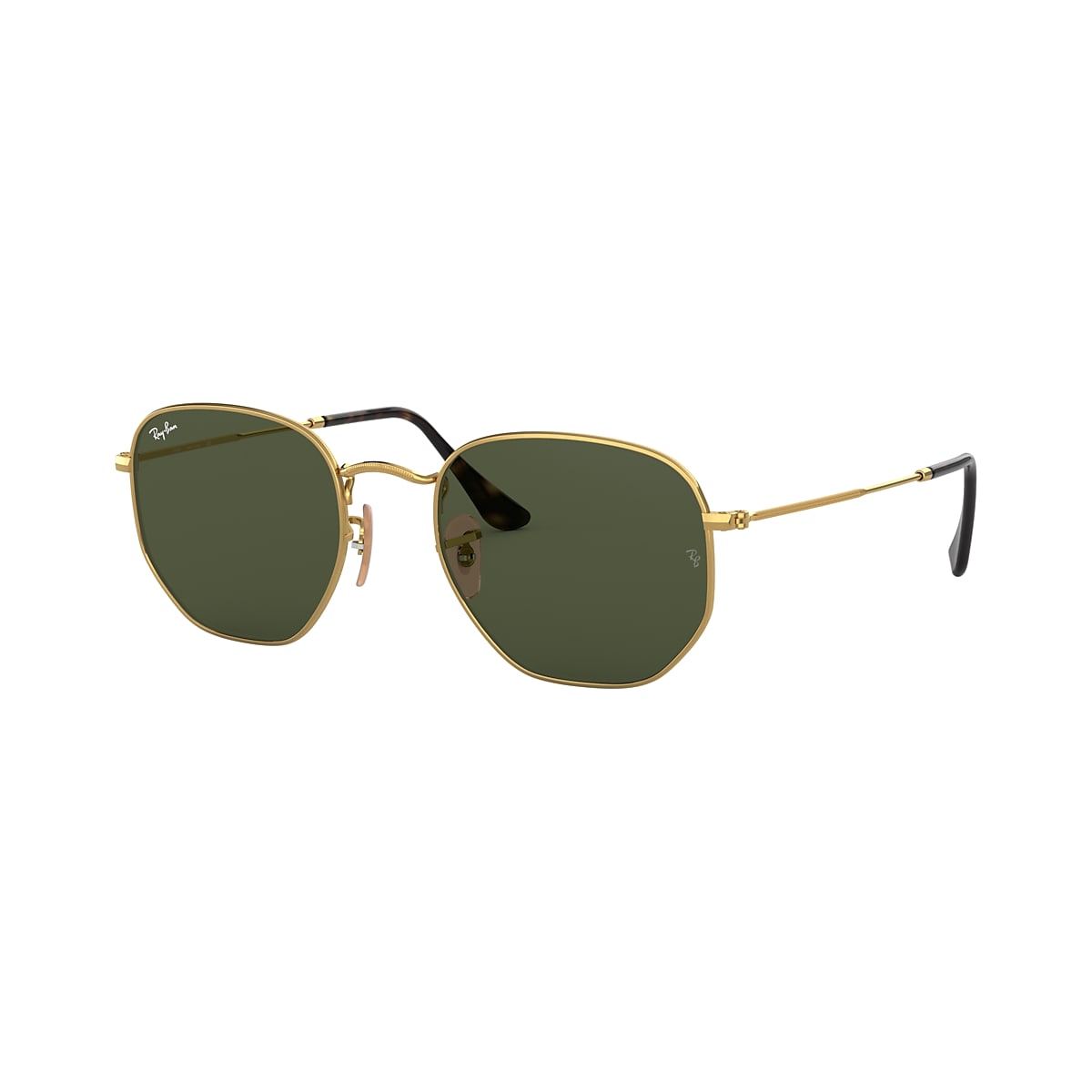 Ray-Ban RB3548N Hexagonal Flat Lenses 48 Green & Sunglasses | Sunglass Hut USA