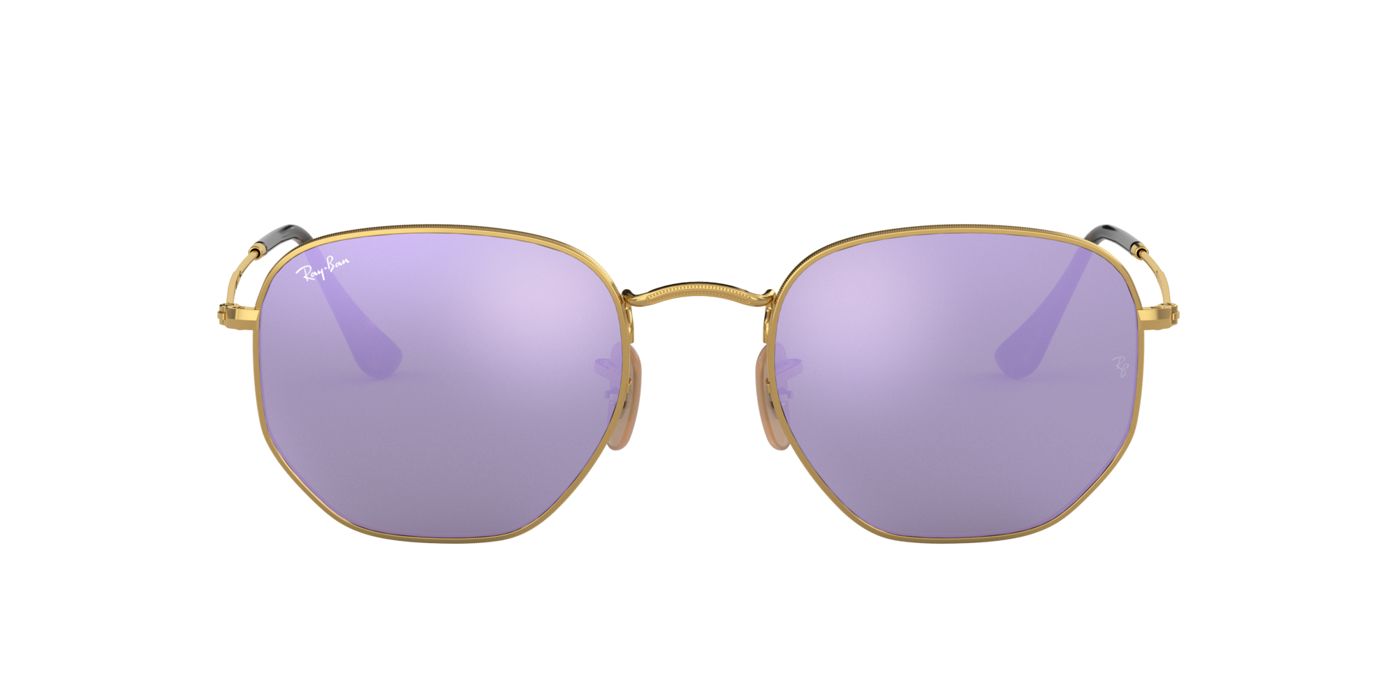 lilac mirrored ray bans