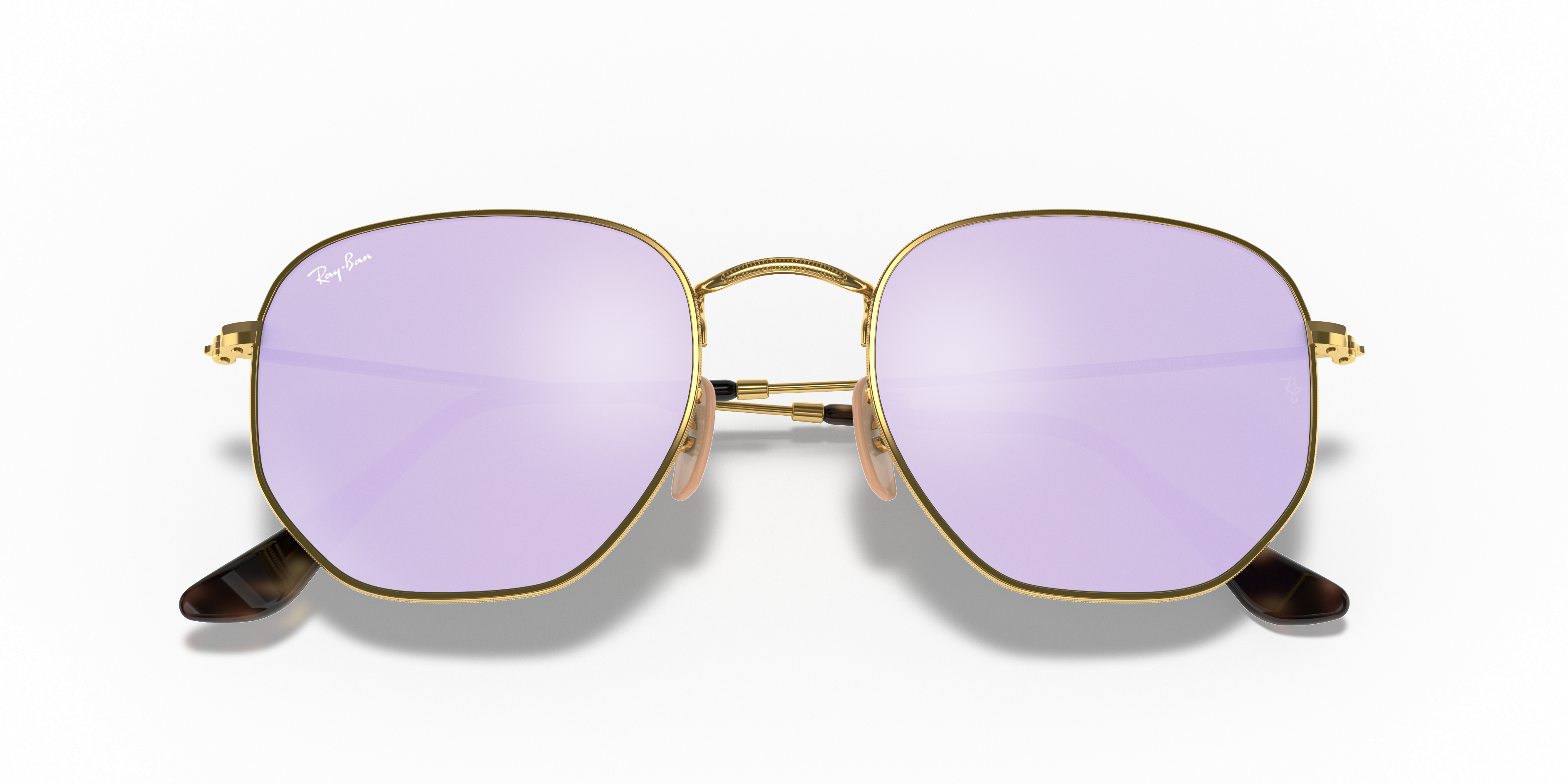 ray ban hexagonal flat lenses lilac