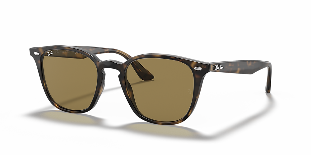 Ray-Ban RB4258F 52 Dark Brown & Light Havana Sunglasses | Sunglass