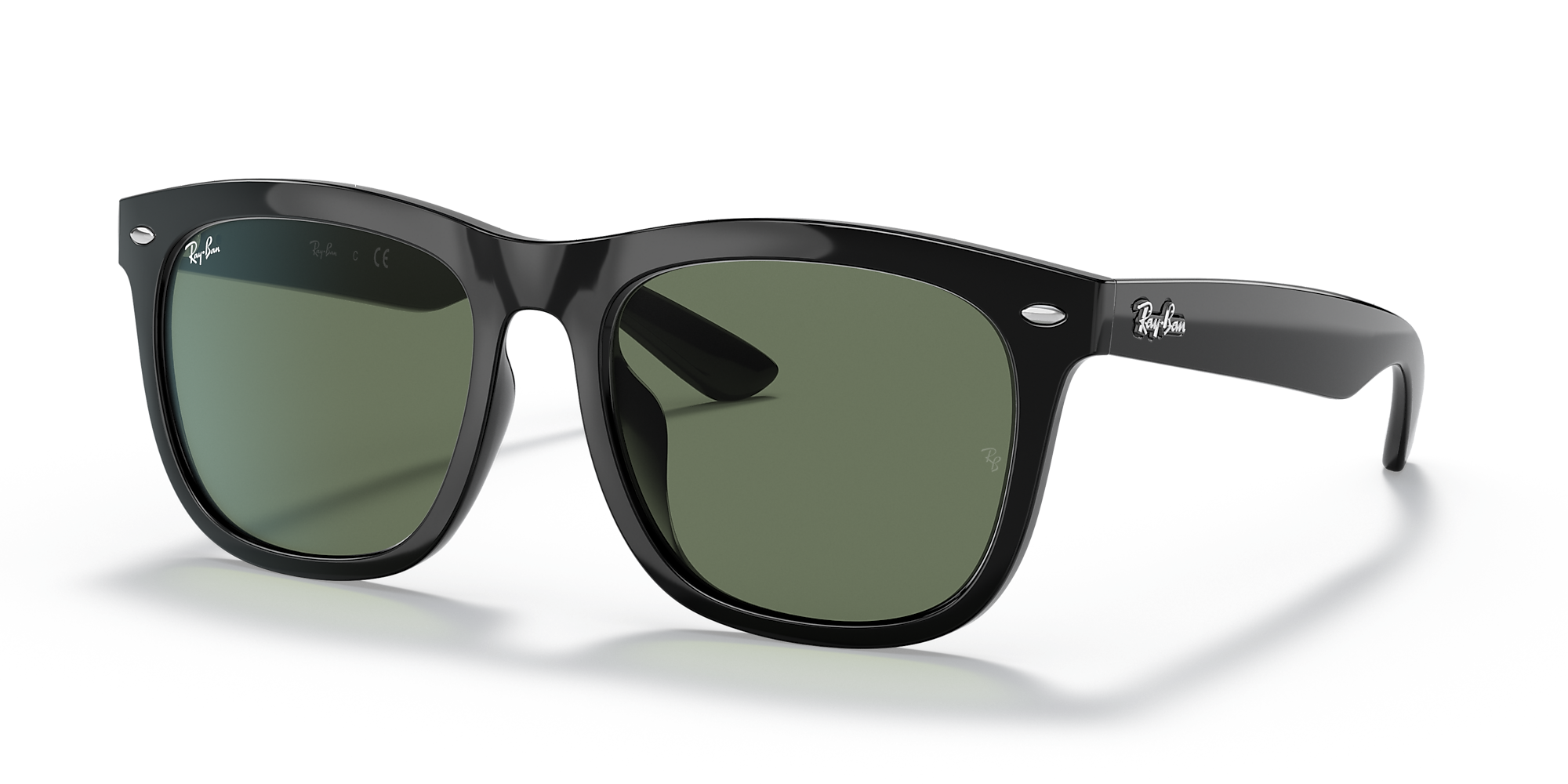 Ray-Ban RB4260D 57 Green Classic & Black Sunglasses | Sunglass Hut ...