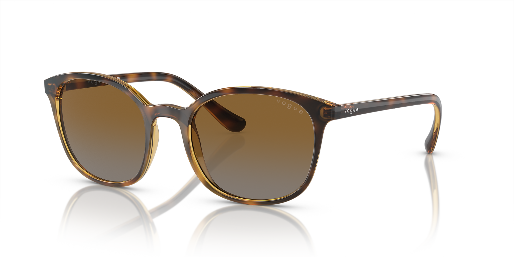 Vogue Eyewear VO5051S 52 Brown Gradient & Dark Havana Polarized