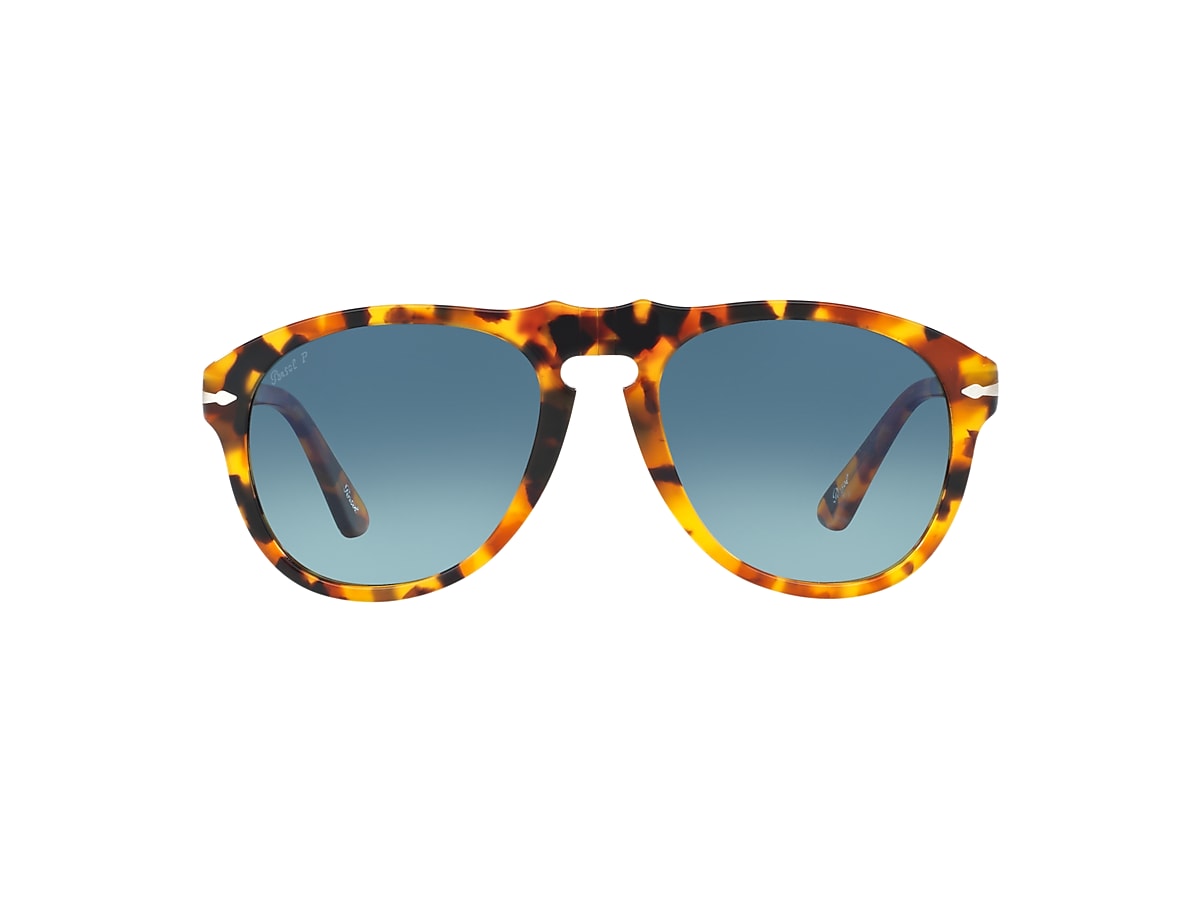 Persol PO0649 649 - Original 54 Light Blue & Madreterra Polarized 