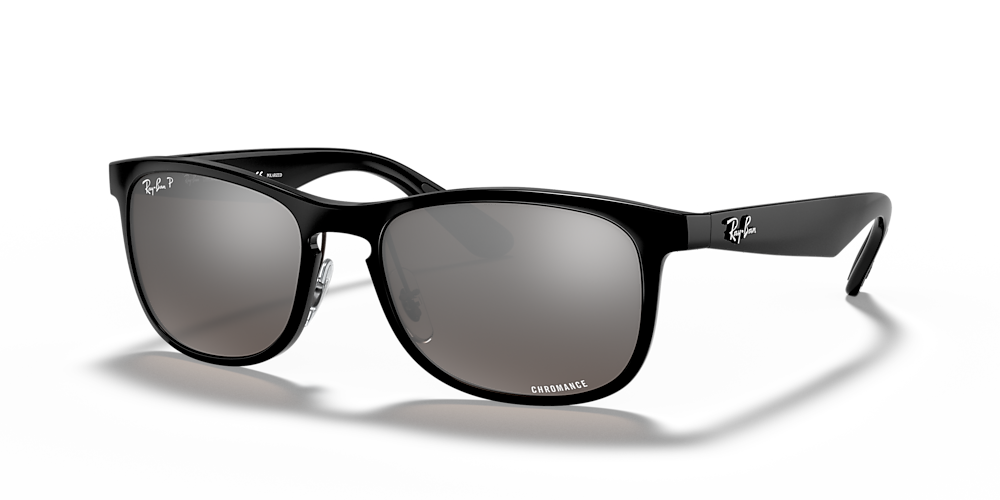 Ray-Ban RB4263 Chromance 55 Silver & Black Polarized Sunglasses | Sunglass  Hut USA