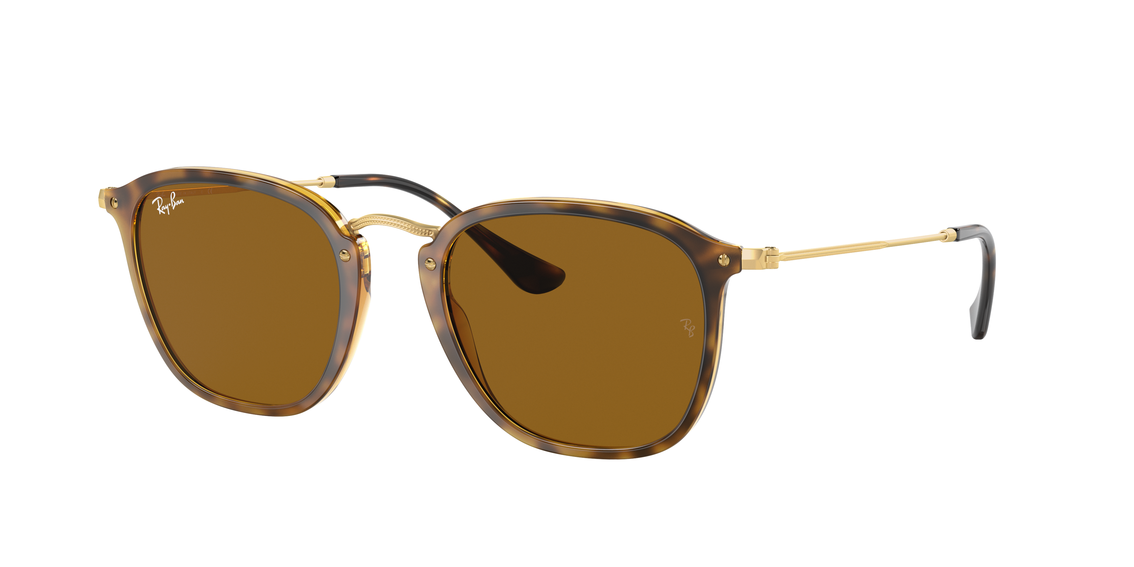 Ray-Ban Unisex RB2448N RB2448N - Frame color: Havana, Lens color: Braun klassisch B-15, Size 5121- Nylon