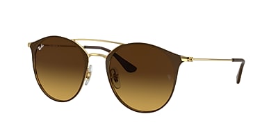 Ray-Ban RB3546 52 Brown Gradient & Brown Sunglasses | Sunglass Hut
