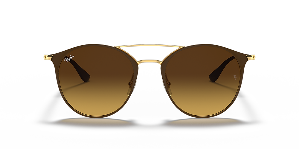 Ray-Ban RB3546 52 Brown Gradient & Brown Sunglasses | Sunglass Hut