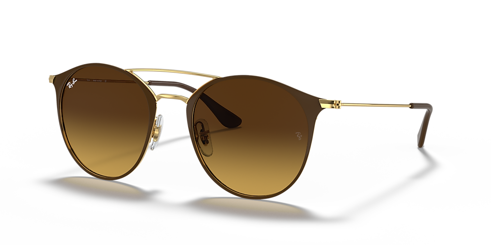 Ray-Ban RB3546 52 Brown Gradient & Brown Sunglasses | Sunglass Hut USA