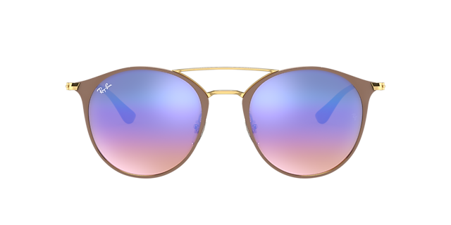 Ray-Ban RB3546 52 Grey Gradient Black On Gold Sunglasses | Hut USA