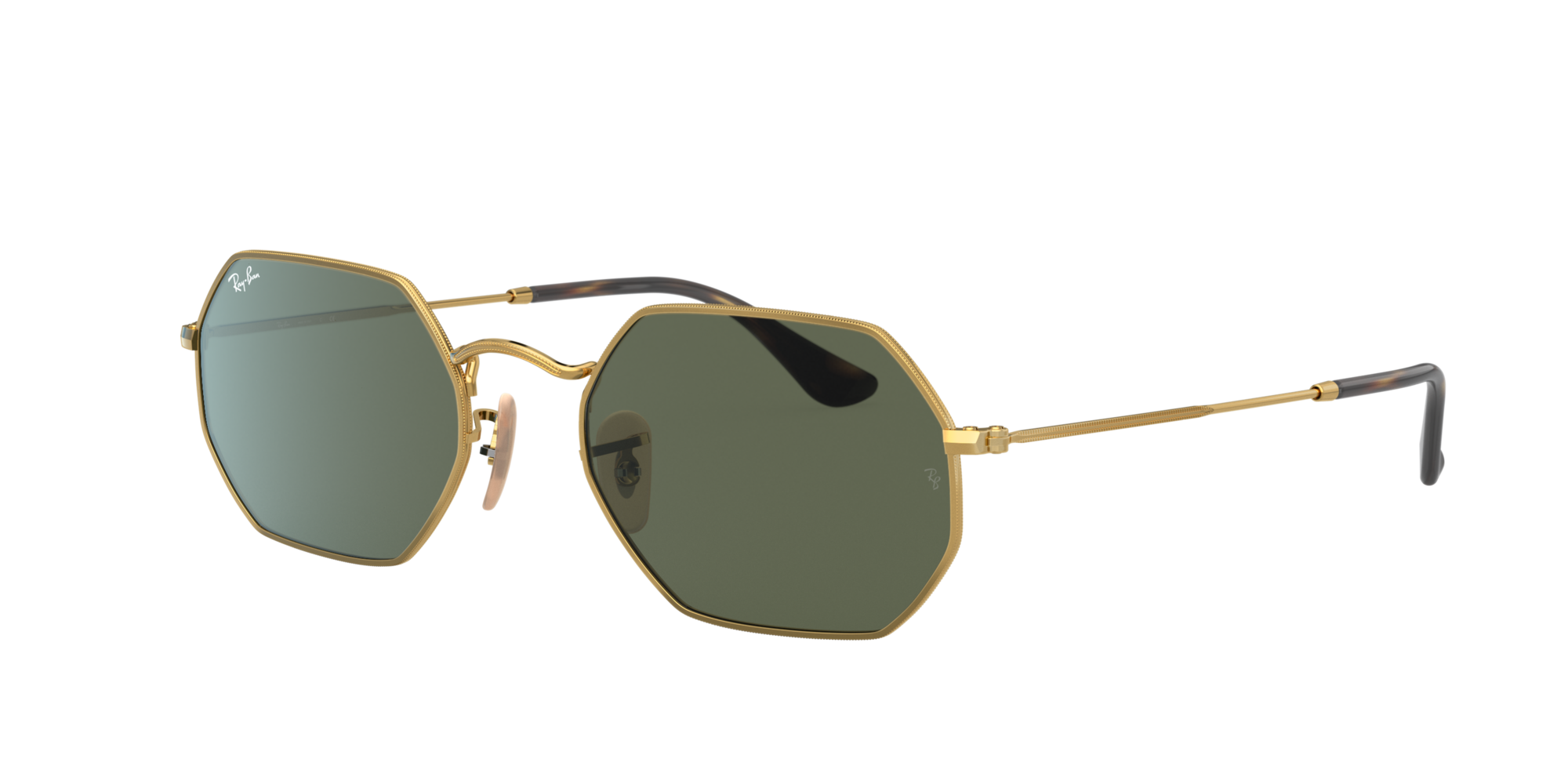 OCTAGONAL CLASSIC Sunglasses in Gold and Green - RB3556N | Ray-Ban® US