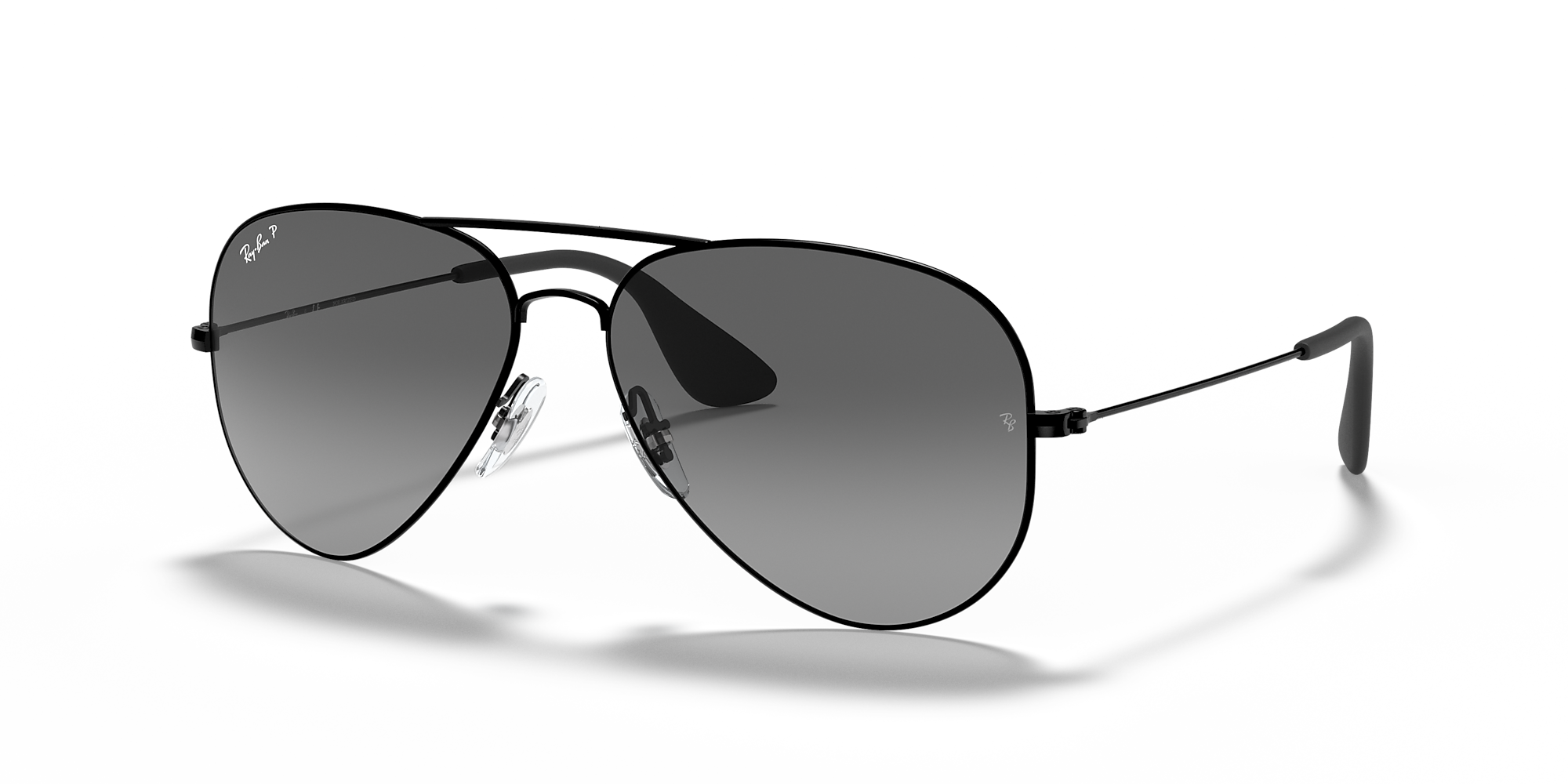 RayBan RB3558 58 Grey & Black Polarized Sunglasses Sunglass Hut USA