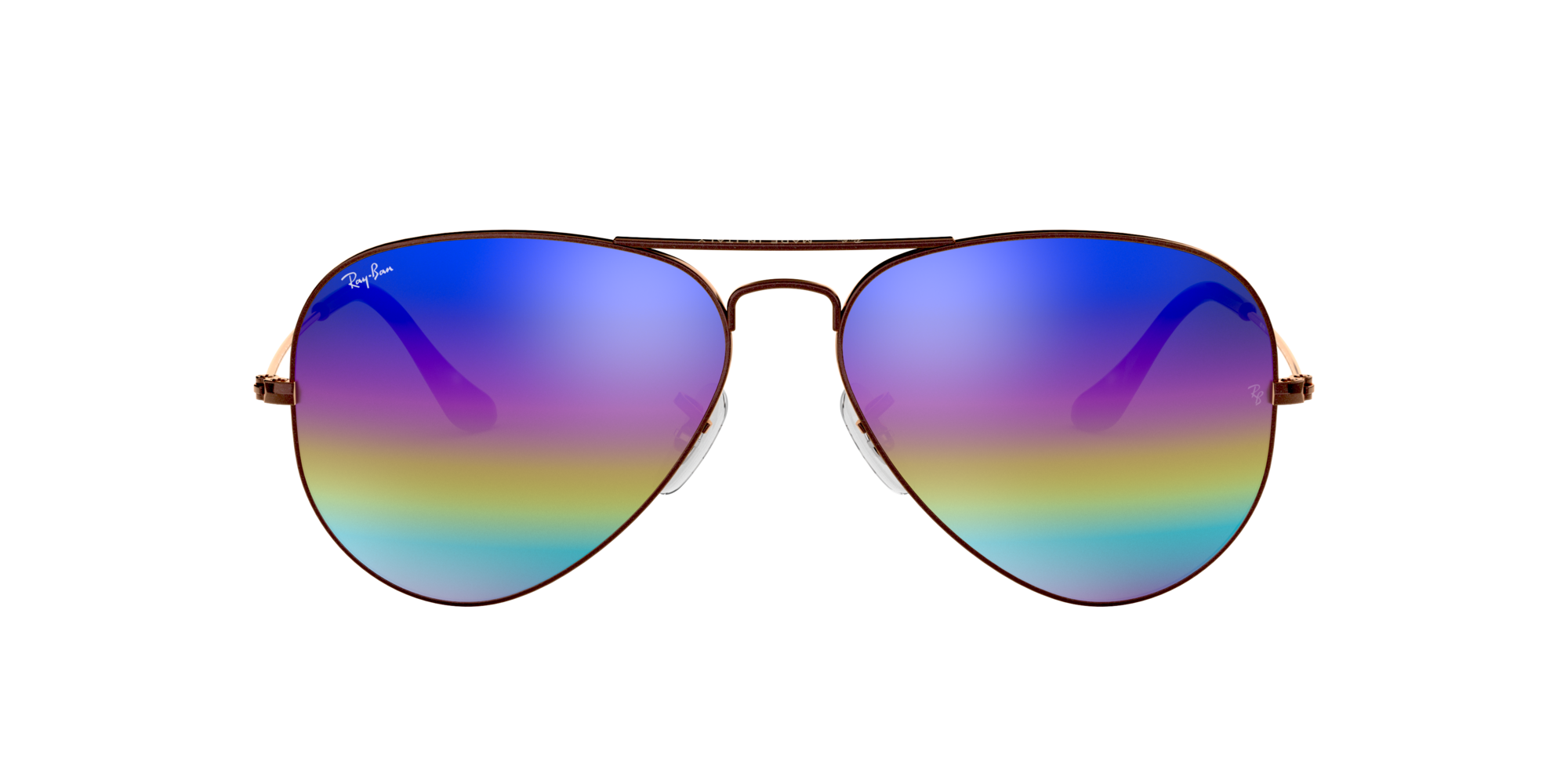 Mens Womens Aviators Full Mirror Rainbow Lens Sunglasses 4 Designs 2 choose from
