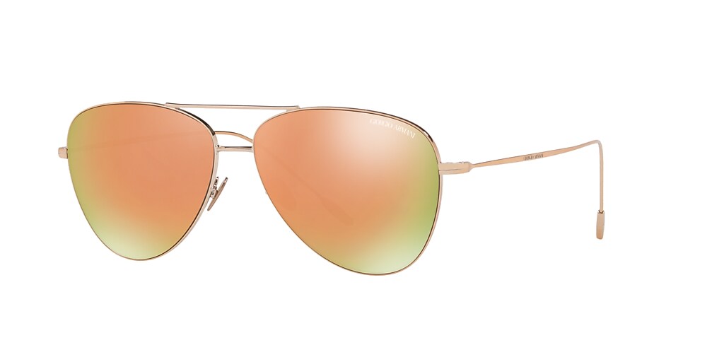 Giorgio Armani AR6049 58 Gold & Bronze-Copper Sunglasses | Sunglass Hut USA