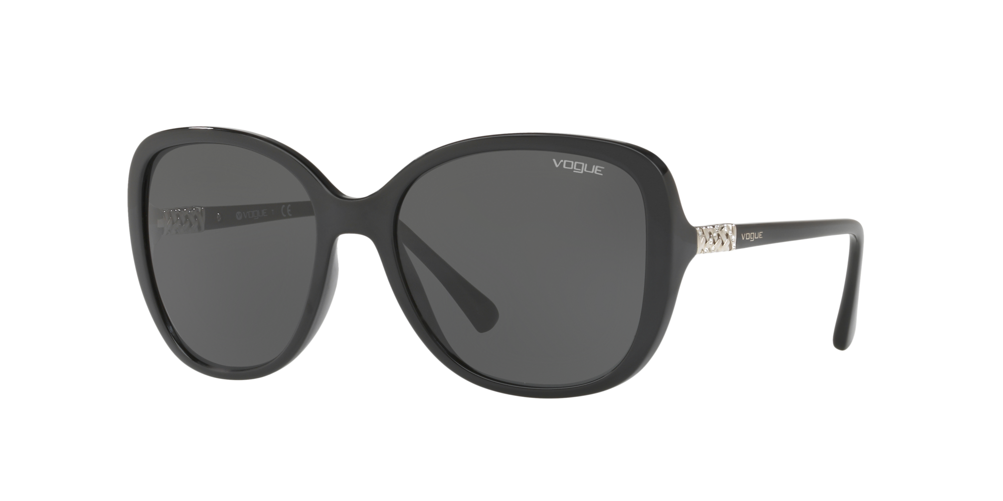 Vogue Eyewear Frau VO5154SB - Frame color: Schwarz, Lens color: Grau klassisch, Size 56-18/135 female Spritzguss