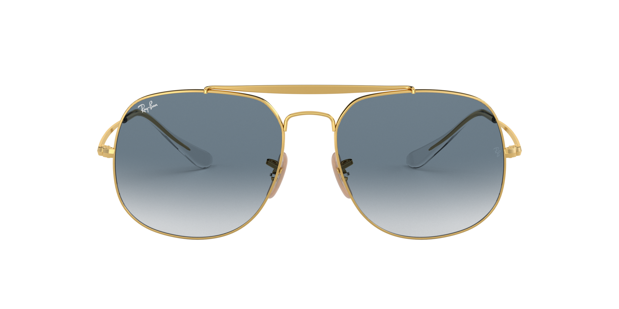 Ray-Ban RB3561 GENERAL 57 Light Blue Gradient \u0026 Gold Sunglasses | Sunglass  Hut United Kingdom