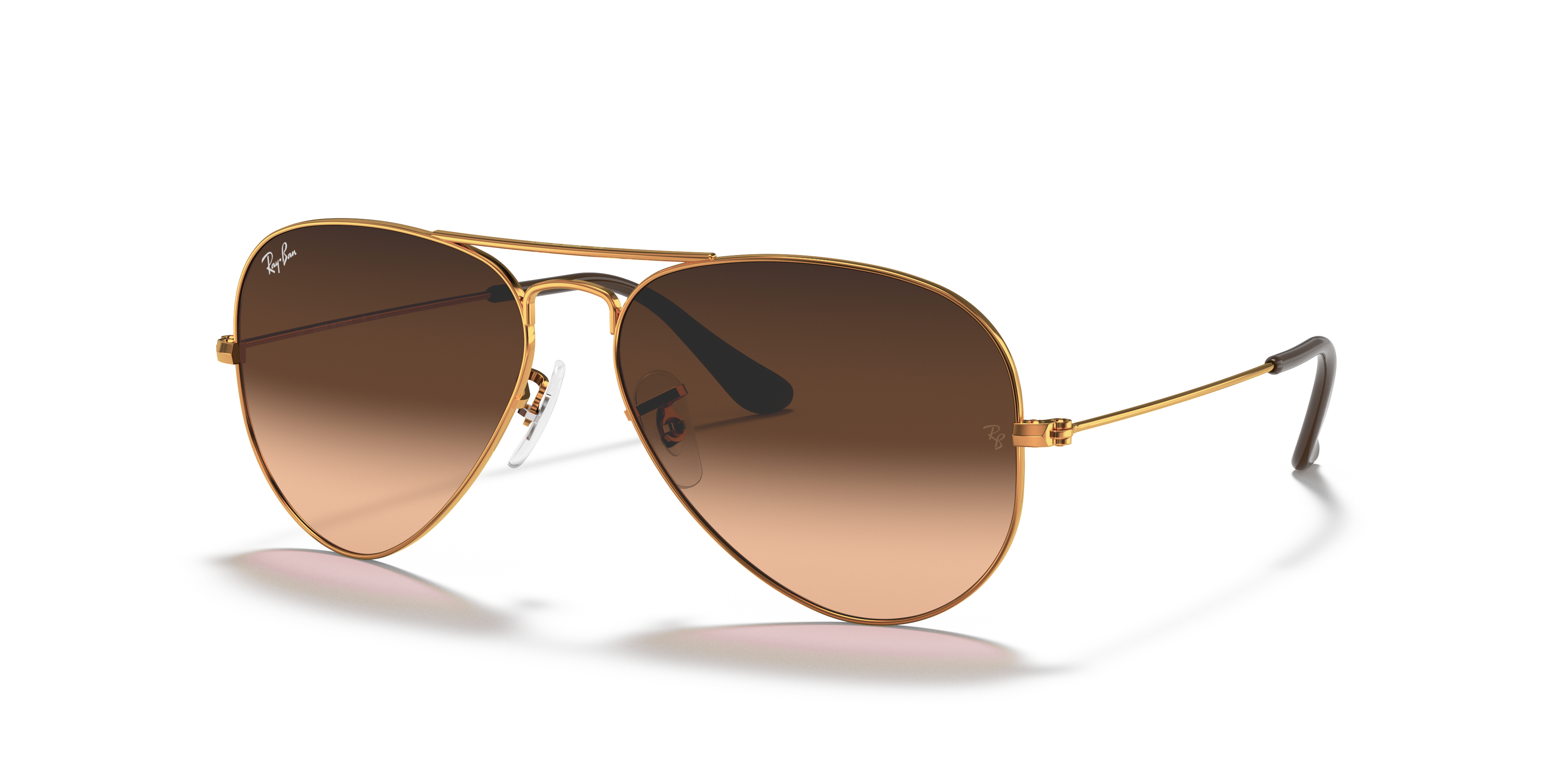 ray ban bronze gold frame