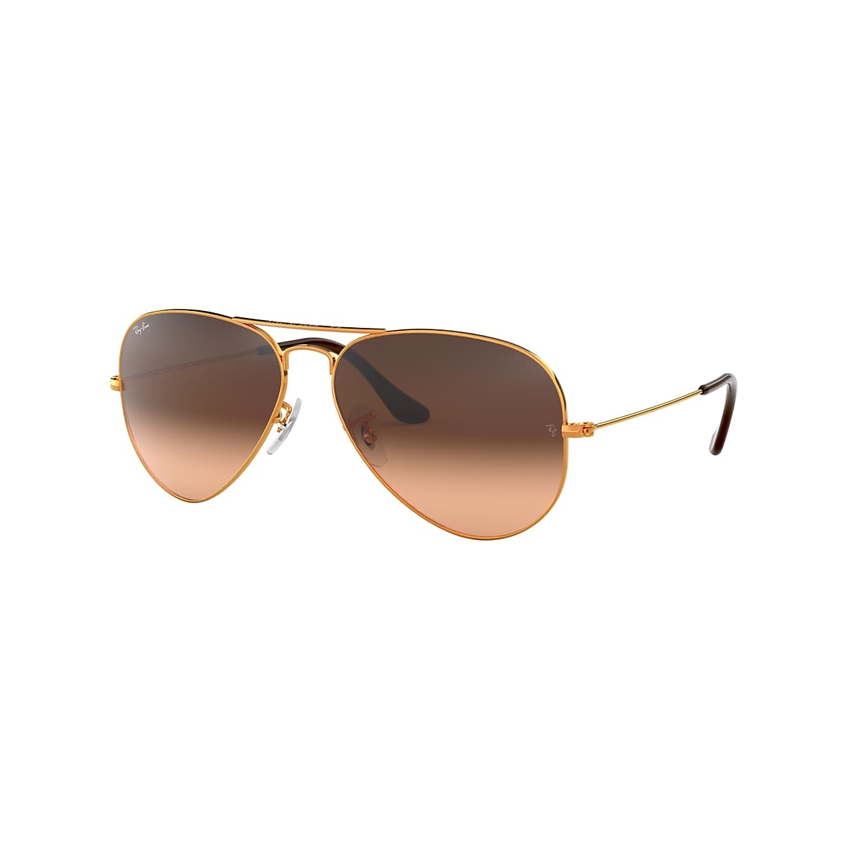 Ray-Ban RB3025 Aviator Gradient 55 Pink/Brown Gradient & Light Brown  Sunglasses | Sunglass Hut USA